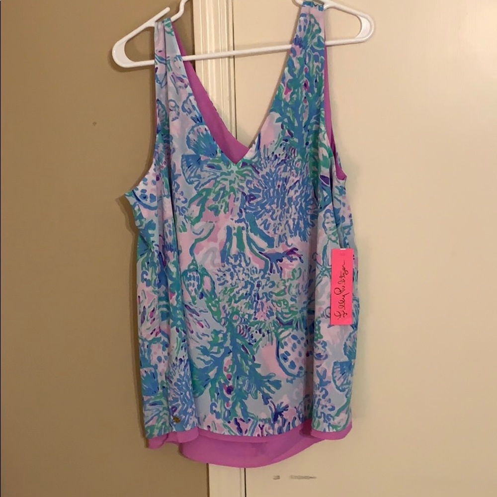 Lilly Pulitzer XL Florin Reversible Tank Top